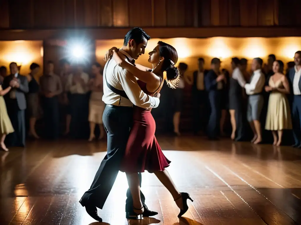 Una milonga íntima en Buenos Aires, llena de pasión y tradición