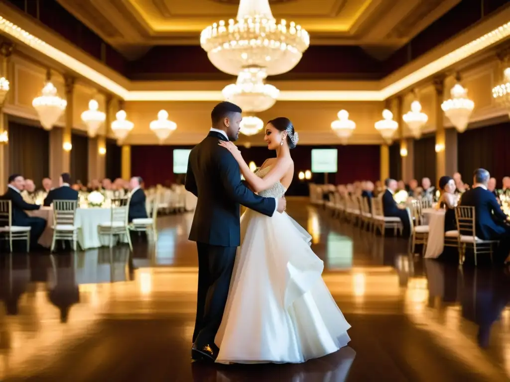 Parejas elegantes bailando mazurka y vals en un suntuoso salón de baile, evocando la historia y la elegancia de Europa