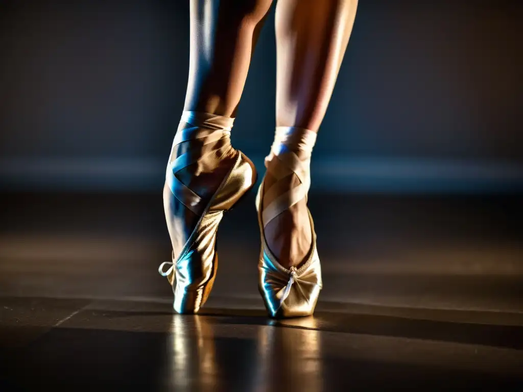 Los pies de una bailarina profesional muestran la fuerza y la delicadeza del arte del baile