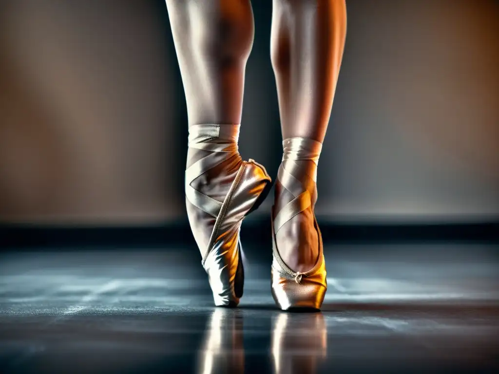 Los pies musculosos de una bailarina profesional, con rastros de bebidas energéticas y café, reflejan el efecto de la cafeína en bailarines