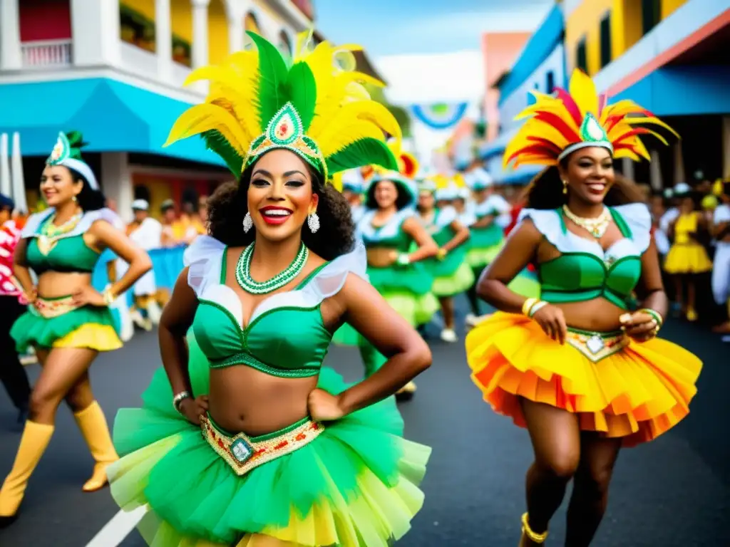 Reveladores disfrutan del significado cultural del Carnaval de Río, con deslumbrantes trajes y desfiles de carros alegóricos en las bulliciosas calles