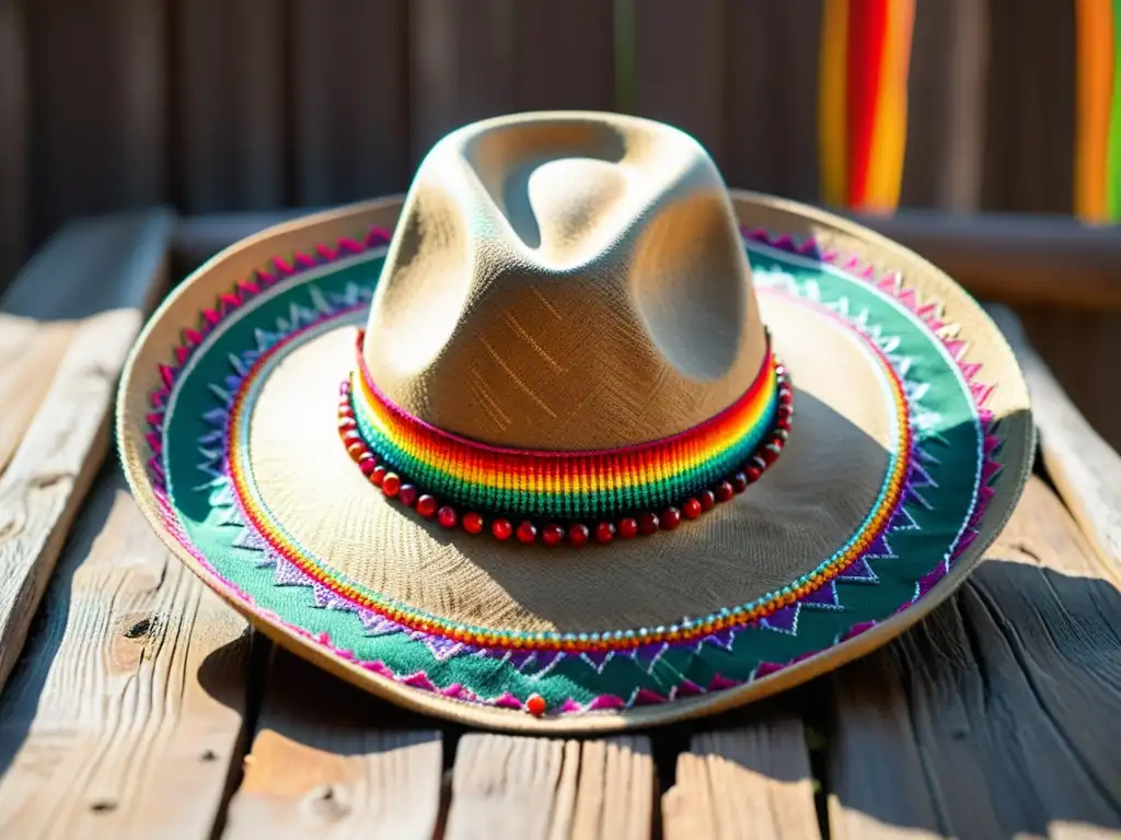 Sombrero alpargata con bordados coloridos y detalles artesanales