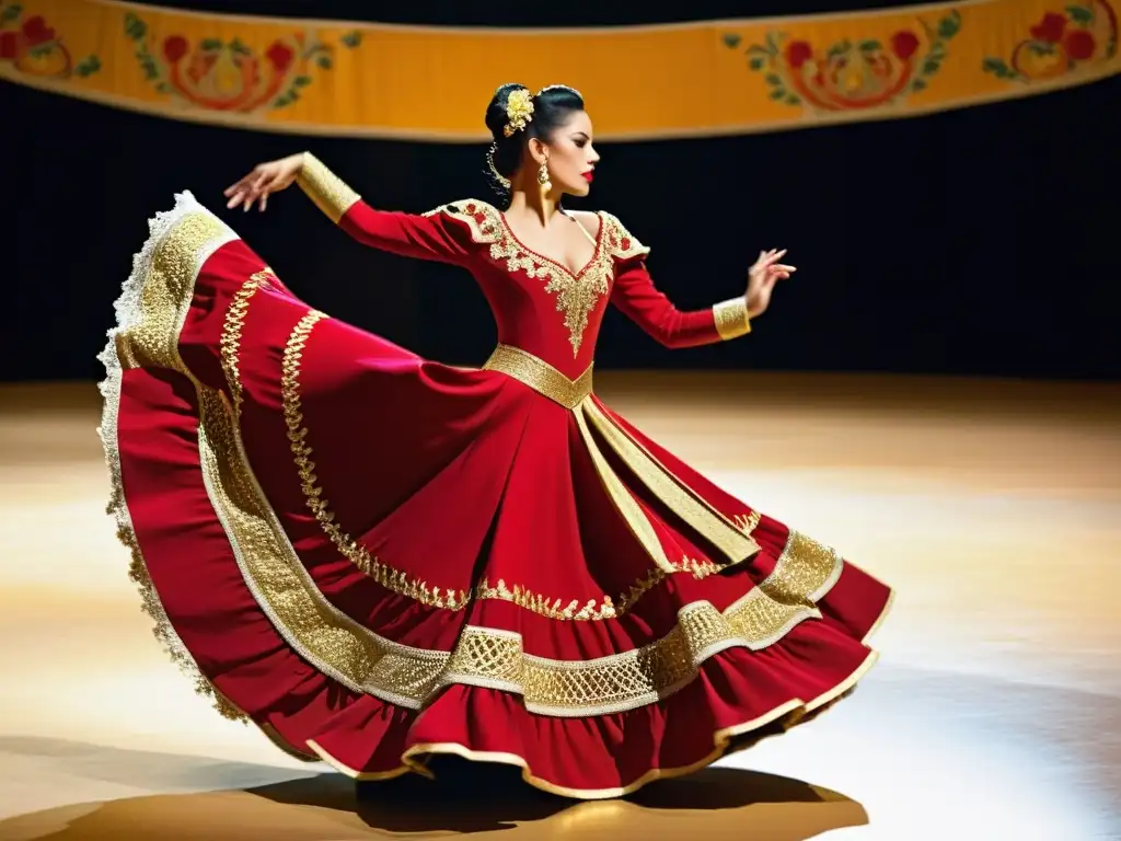 Traje de luces del matador y vestimenta en la danza española brillan en el escenario, evocando la pasión y la tradición española