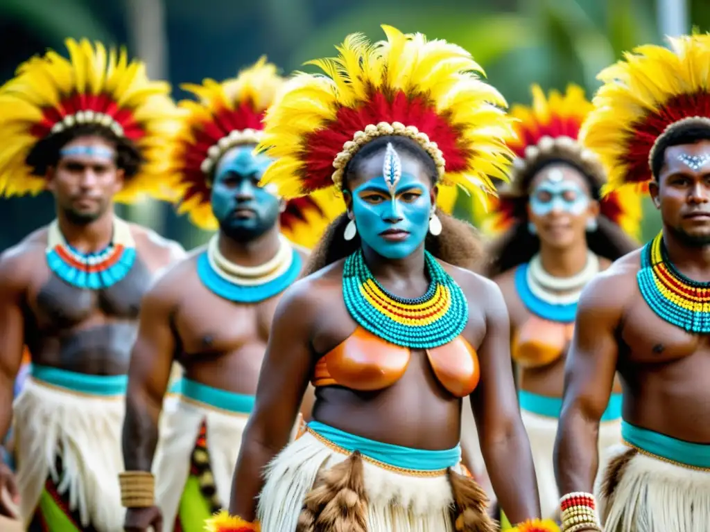 Vestimenta danza en el Festival Melanesian Arts: vibrantes trajes tradicionales, movimientos gráciles y energía cultural