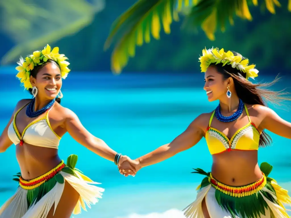 Vibrante baile polinesio en el festival Heiva I Tahiti, con aires de Polinesia significado cultural