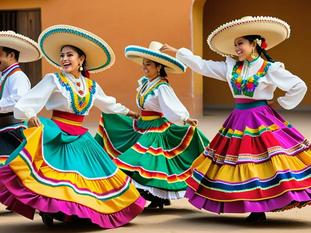 Vibrante baile tradicional mexicano en Jalisco con el significado cultural del Son de la Negra