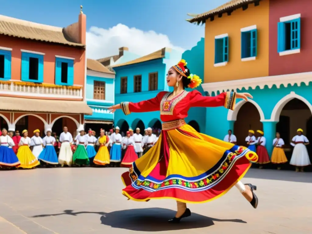 Vibrante baile tradicional con trajes coloridos y significado cultural trajes baile tradicionales