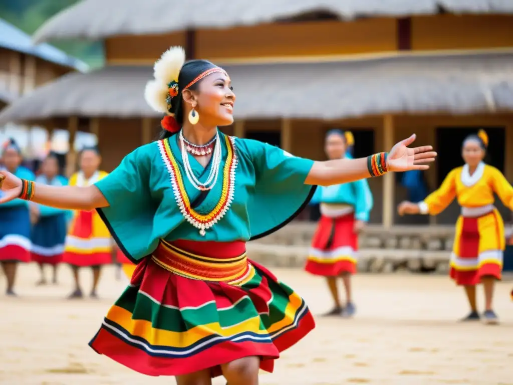 Una vibrante ceremonia de danza indígena en la plaza del pueblo transmite la protección legal de las danzas étnicas históricas