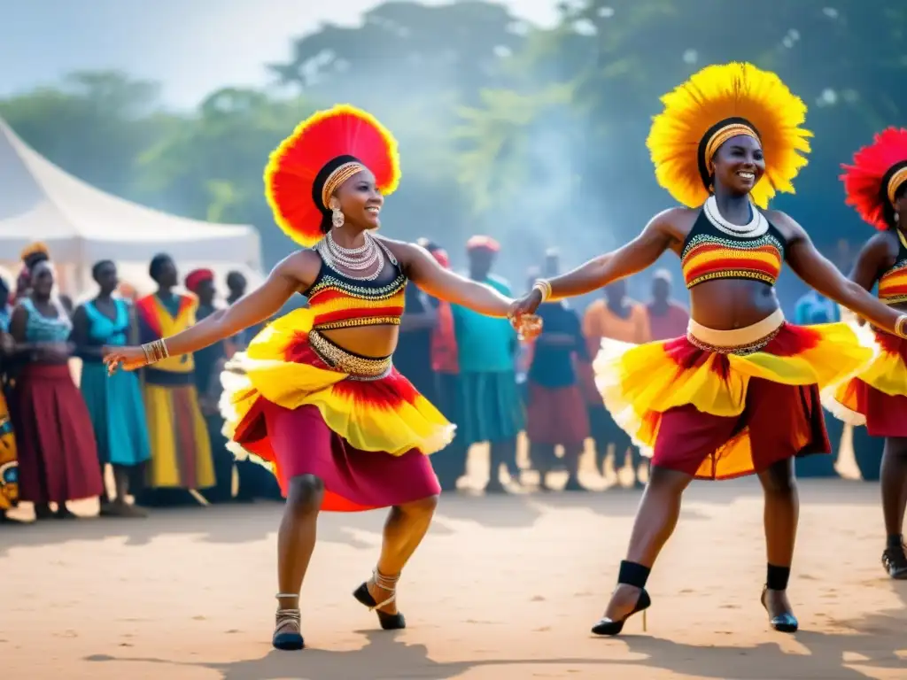 Una vibrante danza africana al aire libre une a la comunidad en celebración