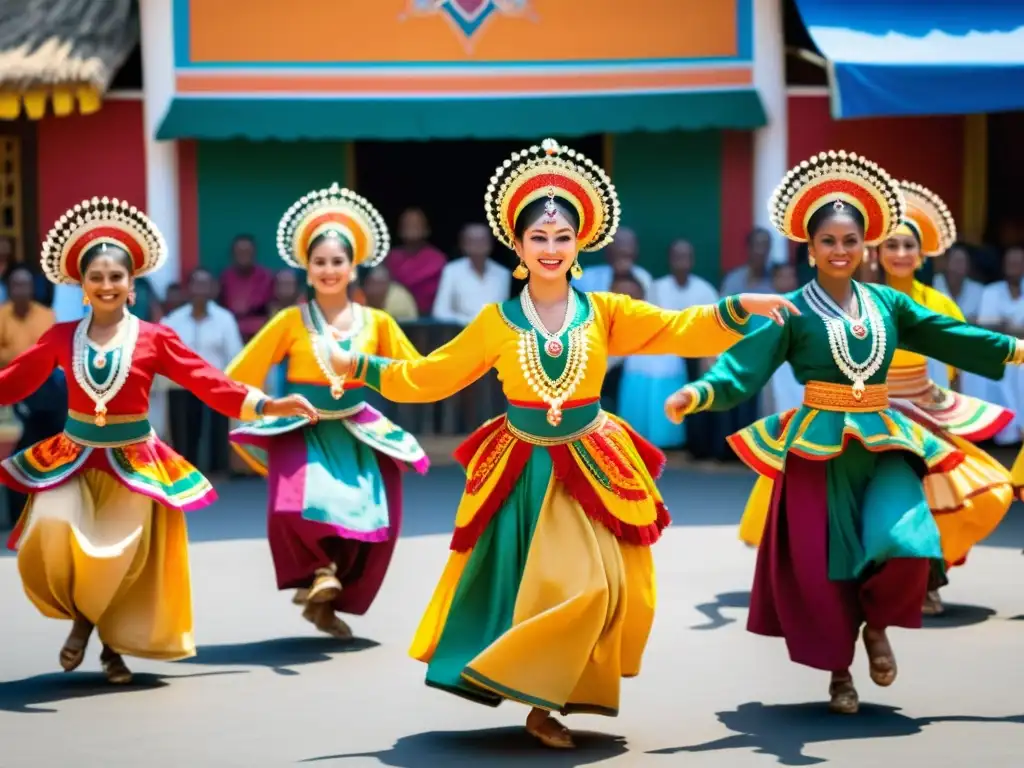 Vibrante danza tradicional en HD con detalles y expresiones