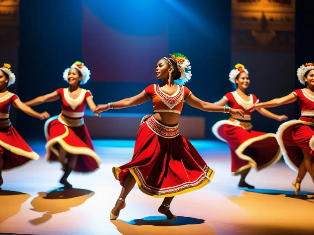 Vibrante presentación de danza tradicional con música en la biblioteca musical Danzas del Mundo