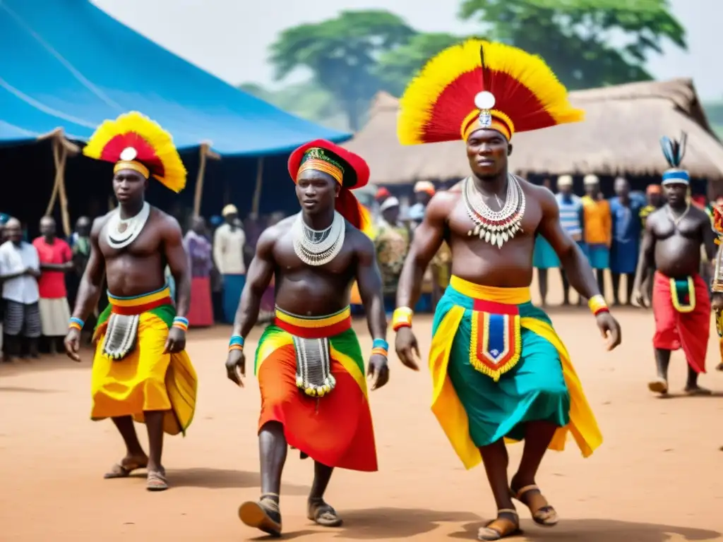 Vibrante danza Dununba en Guinea con trajes tradicionales y significado cultural