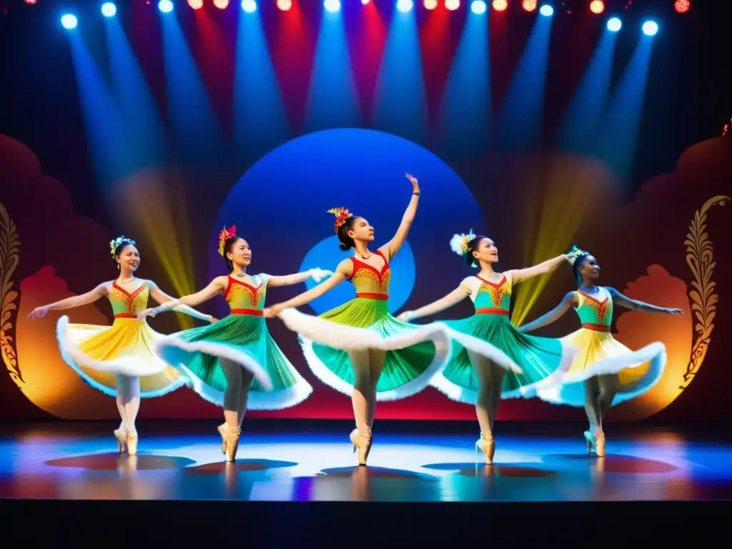 Un vibrante espectáculo de danza en vivo durante festivales culturales