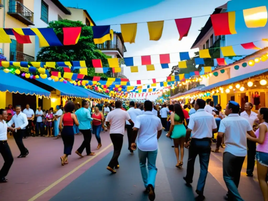 Festival de la Salsa en Cali: Vibrante celebración llena de color y pasión Vibrante festival de salsa en Cali, Colombia, llena de color, música y baile, mostrando la historia y la alegría de la comunidad