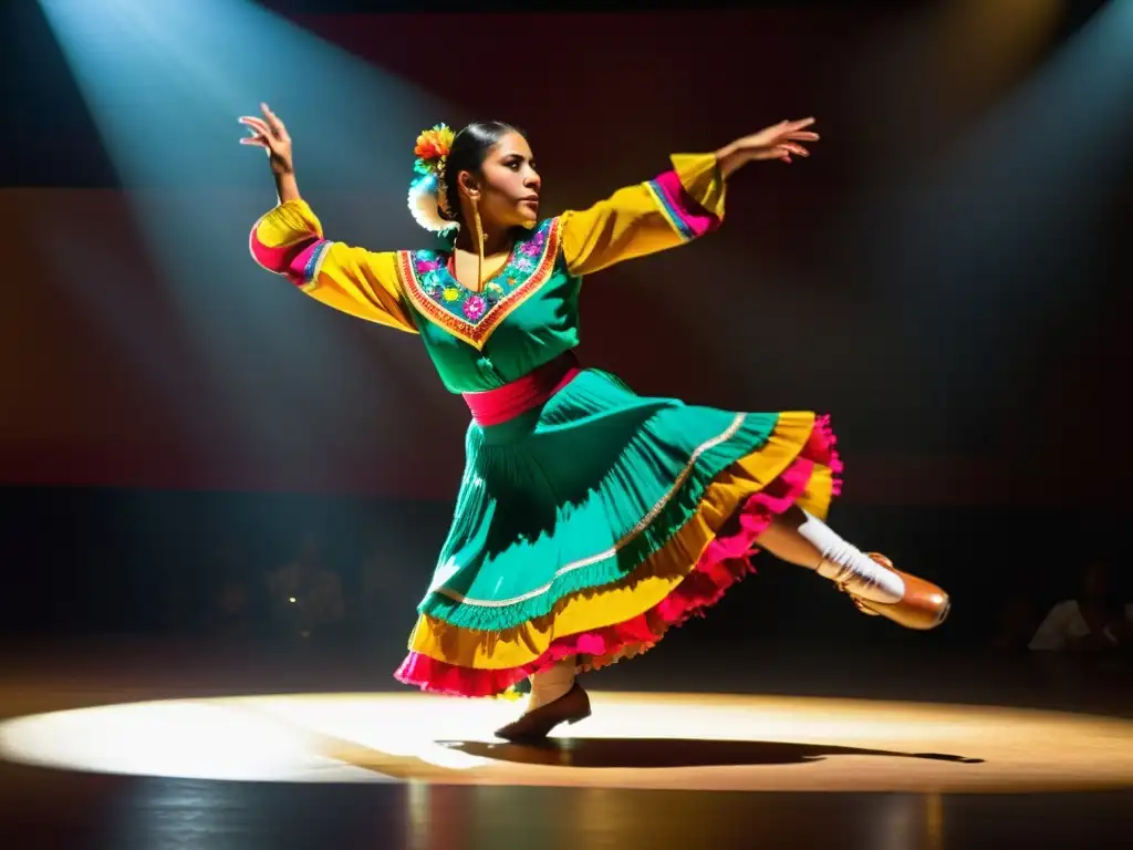 Un zapateado mexicano vibrante y enérgico, con trajes coloridos y zapatos intrincados